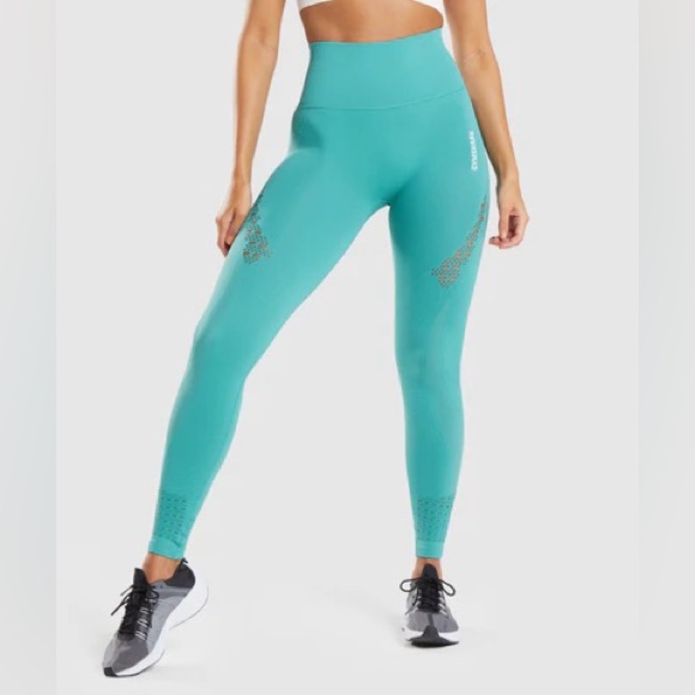 Gymshark Energy Seamless Legging Fauna Teal - Size M/L